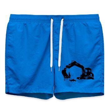 excavator - Swim Trunks - cobalt blue - Front