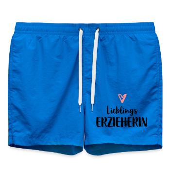 Lieblings Erzieherin Herz Geschenk Kindergarten - Badeshorts - Cobalt blue - Vorne