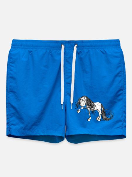 Andalusian Horse - Swim Trunks - cobalt blue