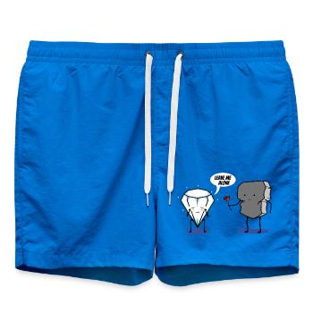 leave me alone - Swim Trunks - cobalt blue - Front