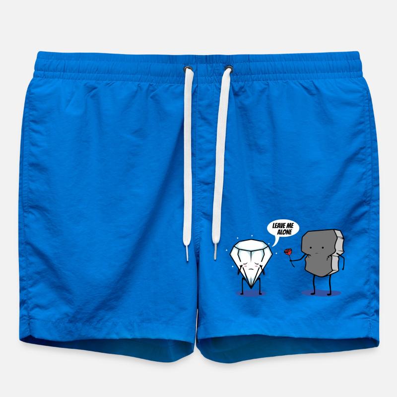 leave me alone - Swim Trunks - cobalt blue