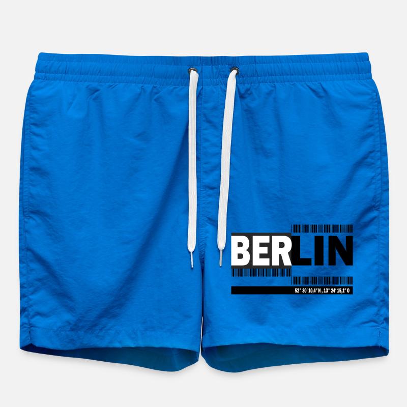 BERLIN - code-barres - Short de bain - cobalt blue