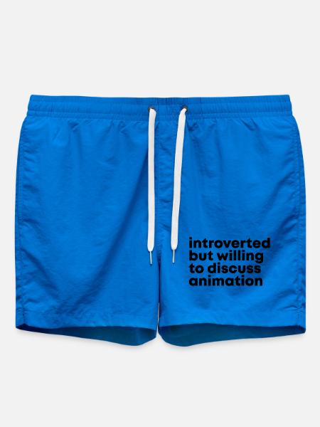 Animation - Swim Trunks - cobalt blue