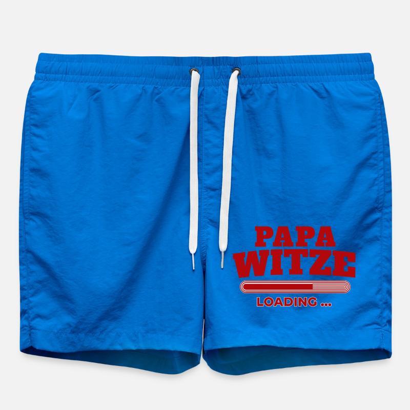 PapaJokes Loading Bar - Swim Trunks - cobalt blue