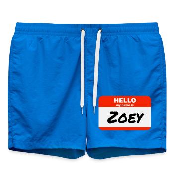 Bonjour, je m’appelle Zoey Étiquette Nom Étiquette - Short de bain - cobalt blue - Devant