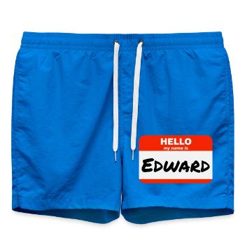 Bonjour, je m’appelle Edward Étiquette Étiquette Étiquette - Short de bain - cobalt blue - Devant