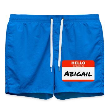 Bonjour, je m’appelle Abigail Étiquette Étiquette - Short de bain - cobalt blue - Devant