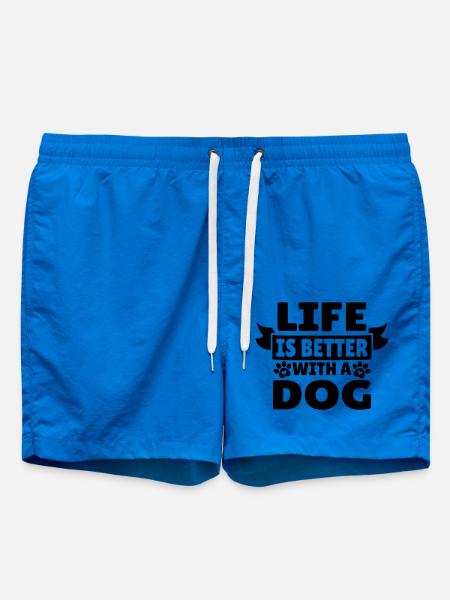 La vie est meilleure avec un chien - Short de bain - cobalt blue