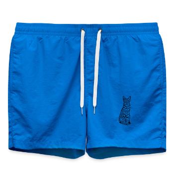 Katze Kätzchen Katzenshirt Geschenk - Badeshorts - Cobalt blue - Vorne - AI Model Male 185 light (185cm)