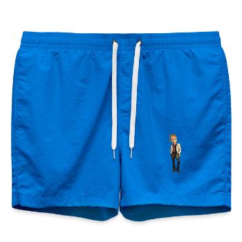 Punk Suit Portrait - Swim Trunks - cobalt blue - Front - AI Model Male 185 light (185cm)