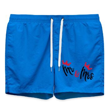 wedding - Swim Trunks - cobalt blue - Front