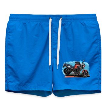 Motorcycle - Swim Trunks - cobalt blue - Front