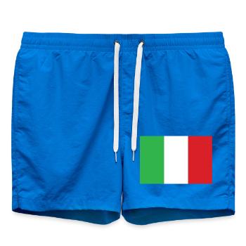 Italy Flag Vertical Design - Swim Trunks - cobalt blue - Front