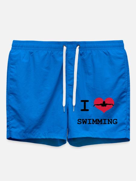 I Love Swimming - Short de bain - cobalt blue