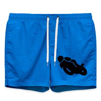 motorcycle - Swim Trunks - cobalt blue - Front
