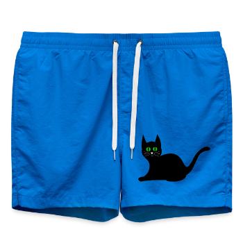 Kawaii Cat Kitten Kawaii - Swim Trunks - cobalt blue - Front