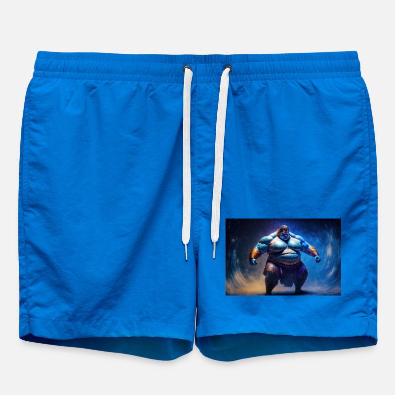 Sumo God - Swim Trunks - cobalt blue