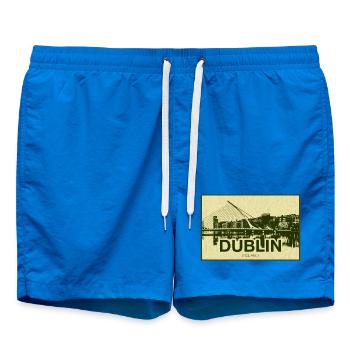 Impression vintage de Dublin Skyline - Short de bain - cobalt blue - Devant