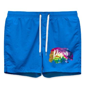 Bär Papa Batik Tie Dye - Badeshorts - Cobalt blue - Vorne