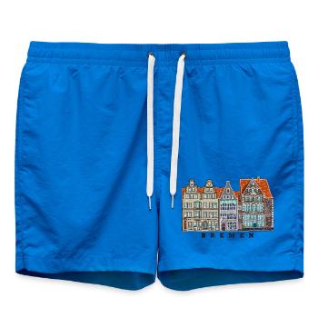 Brême, Allemagne, Marché des maisons de dessin - Short de bain - cobalt blue - Devant