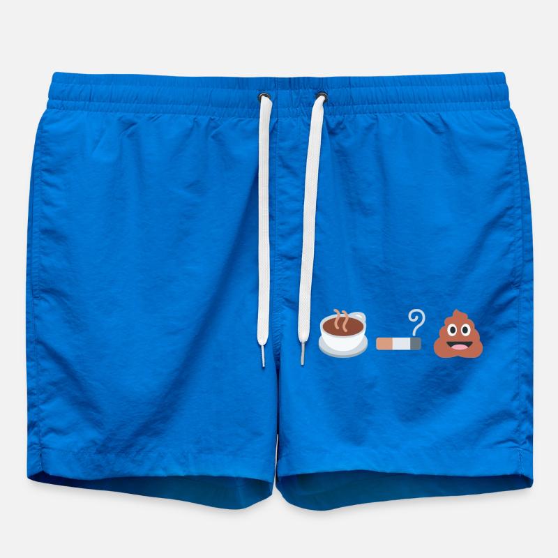 Café, cigarette, biscuit - Short de bain - cobalt blue