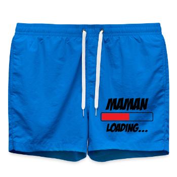 Maman loading... Please Wait - Future Mère - Short de bain - cobalt blue - Devant