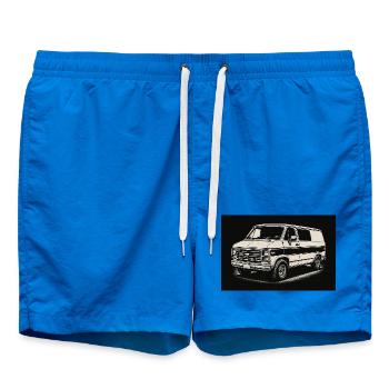 Illustration de fourgon vintage - Short de bain - cobalt blue - Devant