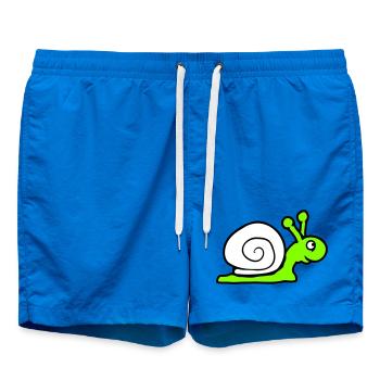 coquille d’escargot mignon mignon heureux cool - Short de bain - cobalt blue - Devant