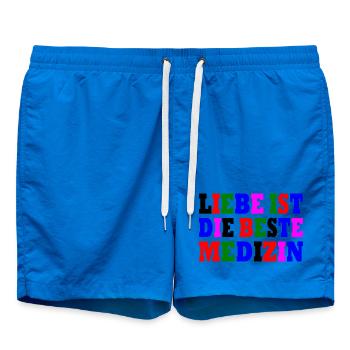 Liebe ist die beste medizin - Badeshorts - Cobalt blue - Vorne
