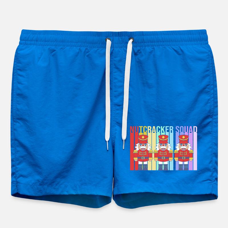 Nutcracker Christmas - Swim Trunks - cobalt blue