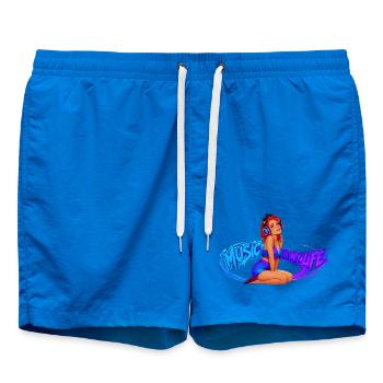 Music_is_My_Life - Short de bain - cobalt blue - Devant