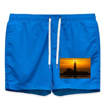 Sonnenaufgang St. Marys Leuchtturm - Badeshorts - Cobalt blue - Vorne