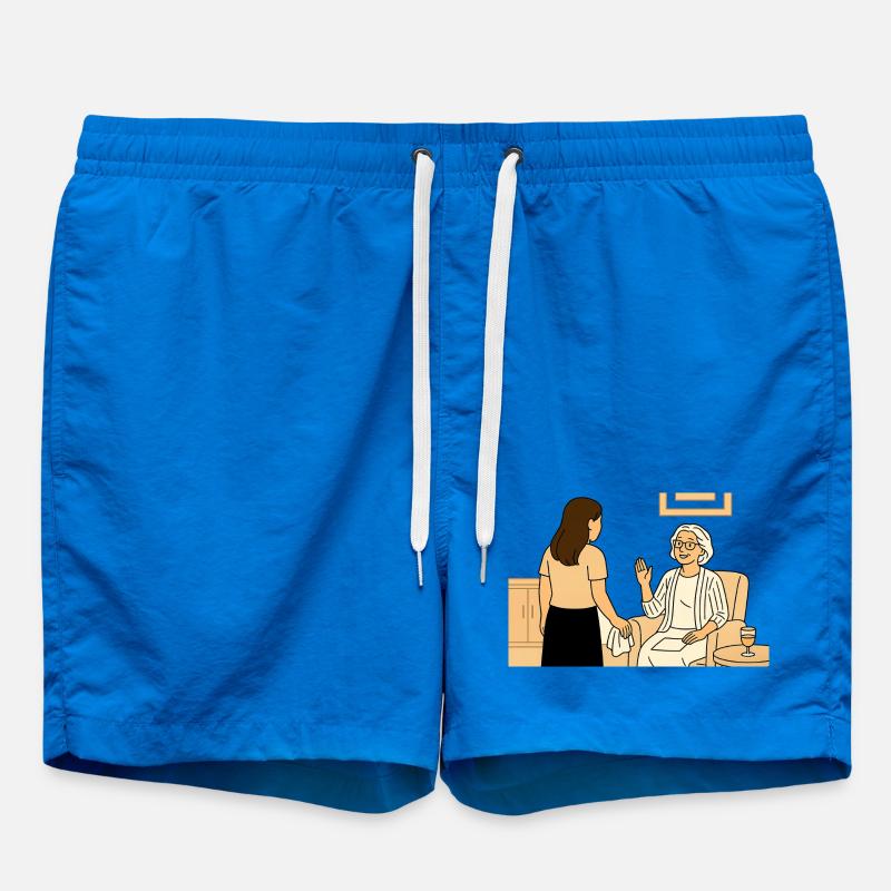Nursing visit - Swim Trunks - cobalt blue