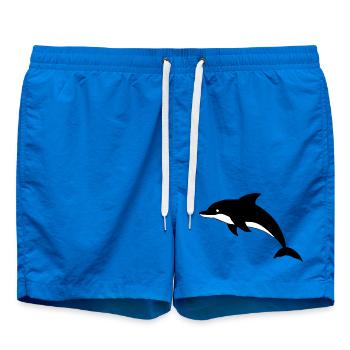 Dolphin Dolphins T-shirt Gift - Swim Trunks - cobalt blue - Front