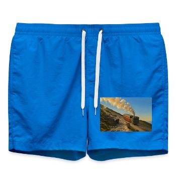 Snowdon Mountain Dampflokomotive - Badeshorts - Cobalt blue - Vorne