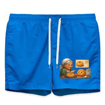 Tatar Babushka explains to the Russian Beljas - Swim Trunks - cobalt blue - Front