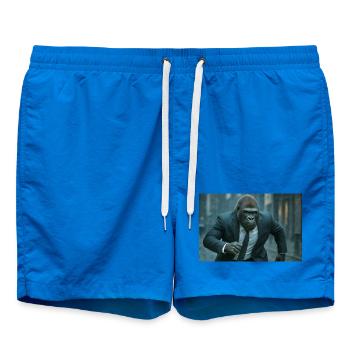Gorille d’affaires sous la pluie - Short de bain - cobalt blue - Devant