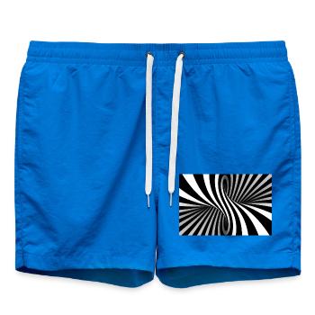 Illusion Spirale Noir Blanche - Short de bain - cobalt blue - Devant