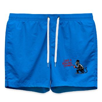 Wie ein Rolling Stone Monkey - Badeshorts - Cobalt blue - Vorne