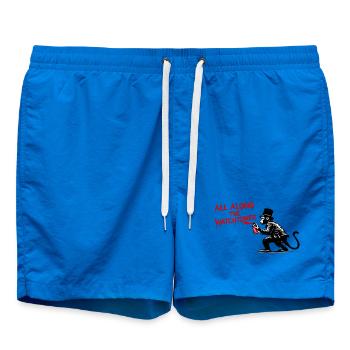 Singe pulvérisateur dans un style graffiti - Short de bain - cobalt blue - Devant