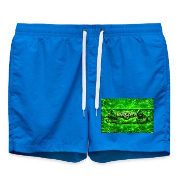 Neon Cyber Military Logo - Swim Trunks - cobalt blue - Front