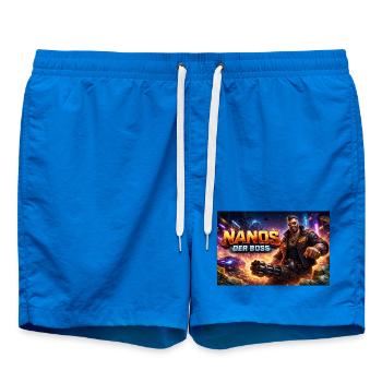 Nanos of the Bøss - Swim Trunks - cobalt blue - Front