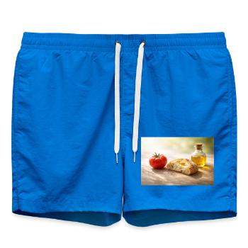 Tomato. Bread. Oil. - Swim Trunks - cobalt blue - Front