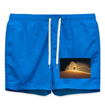 Flaming Steel Wool	 - Swim Trunks - cobalt blue - Front