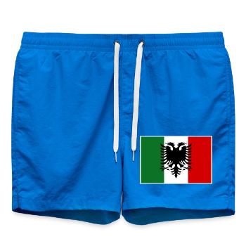 Albania Italy Arbresh Flag - Swim Trunks - cobalt blue - Front