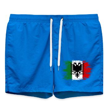 Arbresh_Italien_Albanien_Flagge_used - Swim Trunks - cobalt blue - Front