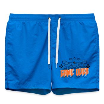 Game Over Rétro Orange Bold - Short de bain - cobalt blue - Devant