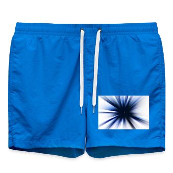 Motif amusant - Effet rayons bleus – Explosion radiale - Short de bain - cobalt blue - Devant
