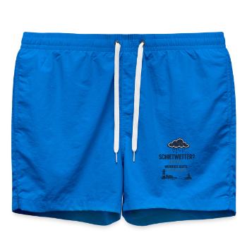 Schietwetter? Perfekt. Weniger Leute. Mehr Norden - Badeshorts - Cobalt blue - Vorne