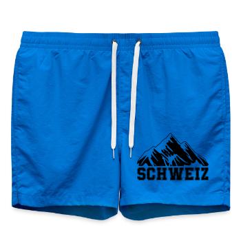 mountains_berge_schweiz - Badeshorts - Cobalt blue - Vorne